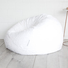 100cm Cloud Faux Fur Beanbag Cover